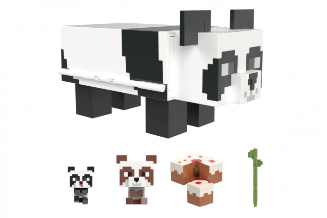 Komplet figuric Minecraft hiška za igranje s pando + 2 figurici
