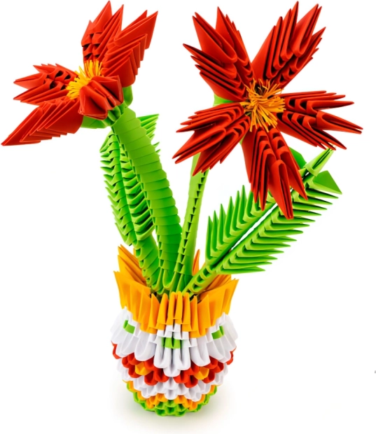 Origami 3D rože PEXI – ustvarjalni papirnati set