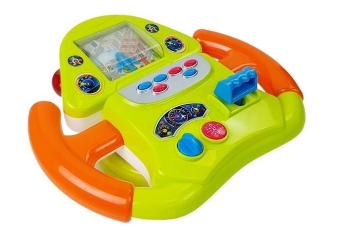 Interaktivni letalski simulator volan z zvočnimi in svetlobnimi učinki