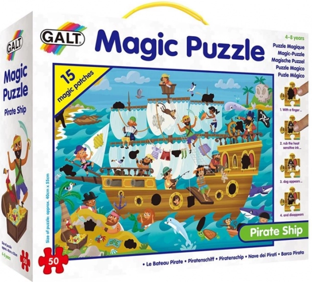 Čarobne sestavljanke Piratska ladja za otroke
