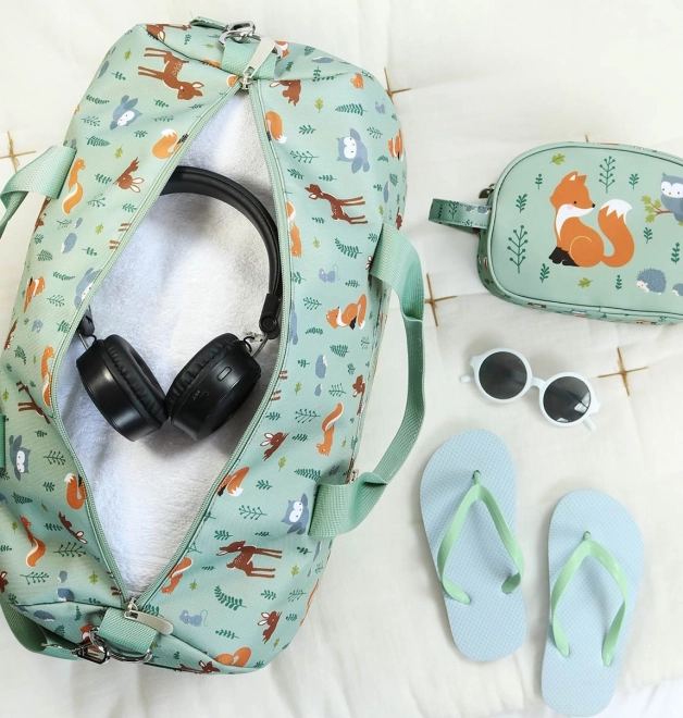 Potovalna torba za otroke A Little Lovely Company – Prijatelji iz gozda