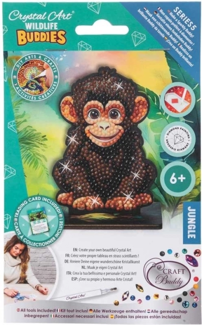 Diamantno barvanje Jungle: Šimpanz