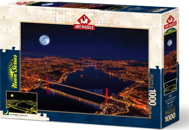 Svetleči puzzle Trije mostovi Bospor - Art Puzzle Neon