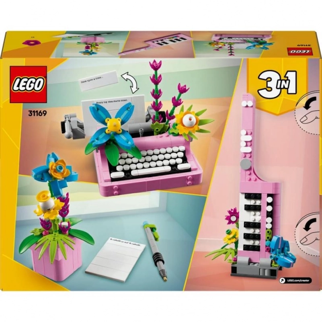LEGO® Creator 31169 Pisalni stroj s cvetovi