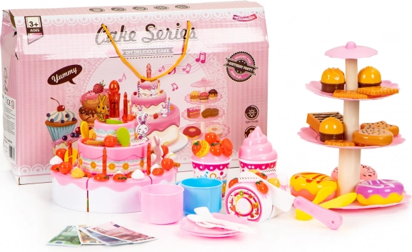 Set za rezanje rojstnodnevne torte, zabava za praznovanje, 125 kos