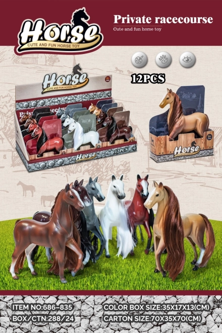 Konjiček – plastična figurica v 6 barvah