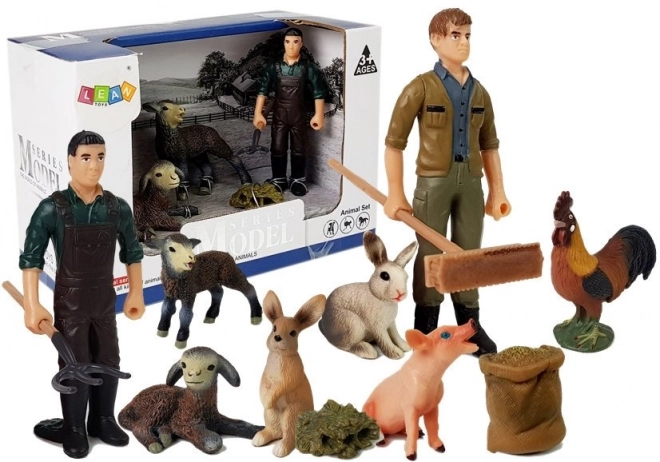 Set figurk Kmetija: Domače živali in kmet