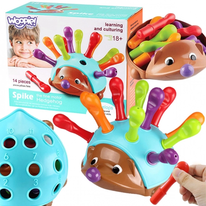 Woopie izobraževalna igra ježek sorter Montessori 4v1