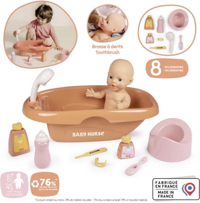 Banjica za punčke Baby Nurse s priborom