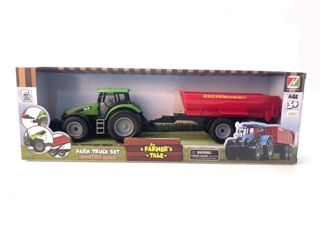 Traktor s prikolico na vztrajnostni pogon