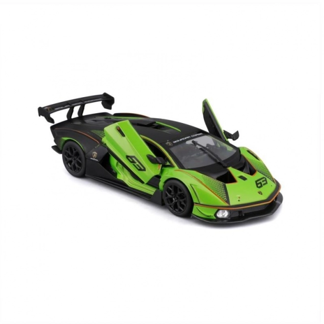 Bburago 1:24 Dirka Lamborghini Essenza SCV12 – Zelena