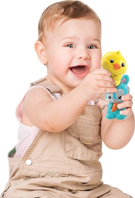 CLEMENTONI BABY Interaktivni igralni set vlak na kmetiji z zvoki