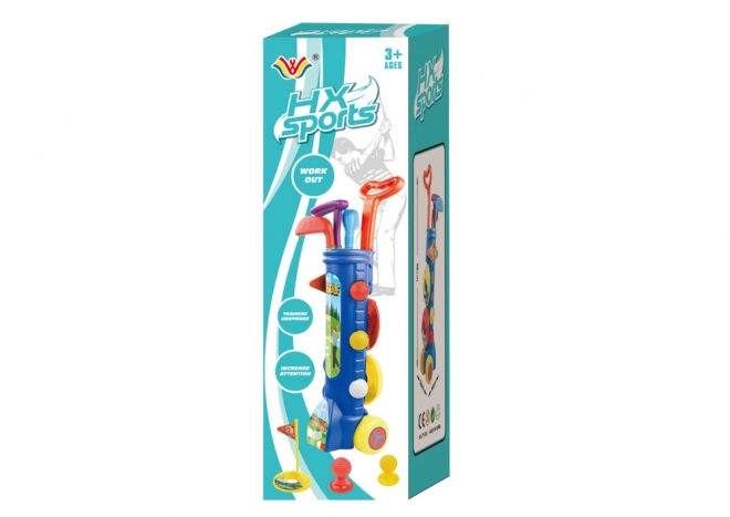 Velik set za mini golf + voziček za golf