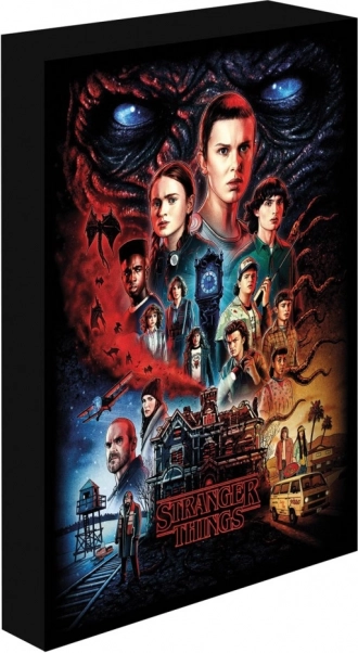 Svetleča slika 30×40 cm Stranger Things