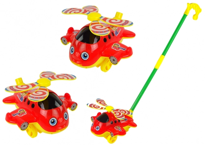 Vesela igračka helikopter s palico