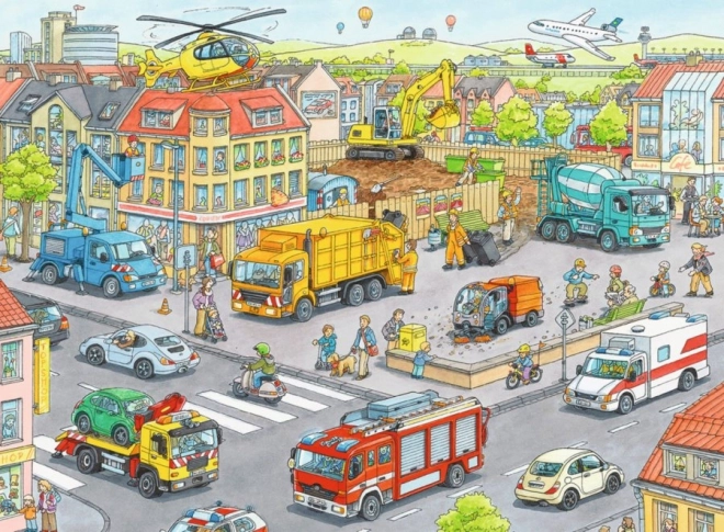 Ravensburger sestavljanka vozila v mestu 100 kosov