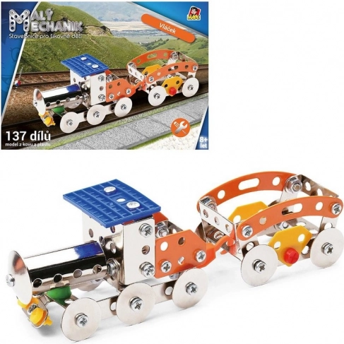 Otroški konstrukcijski set Mali mehanik – vlakec