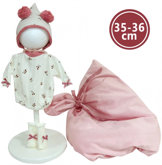 Llorens M635-78 oblačilo za punčko dojenčka NEW BORN velikosti 35-36 cm