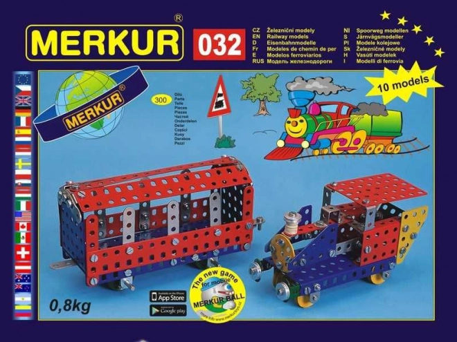 Merkur 032 Železniški modeli - 300 delov