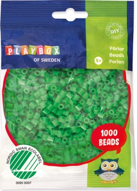 Likalne perlice zelene 1000 kos