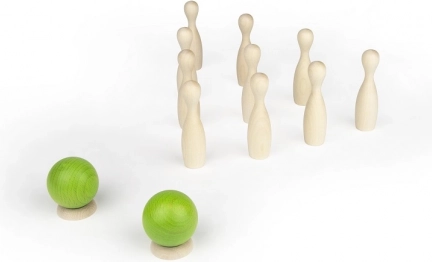 Mini bowling iz javorjevega lesa MILANIWOOD