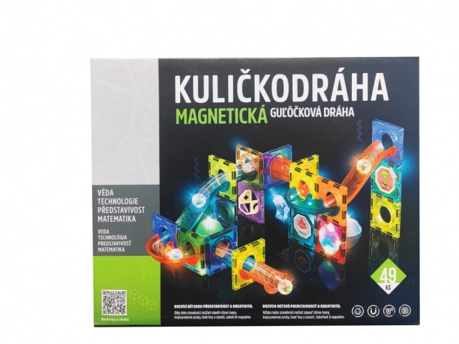 Magnetna kroglična steza s svetlobnimi efekti - 49 delov