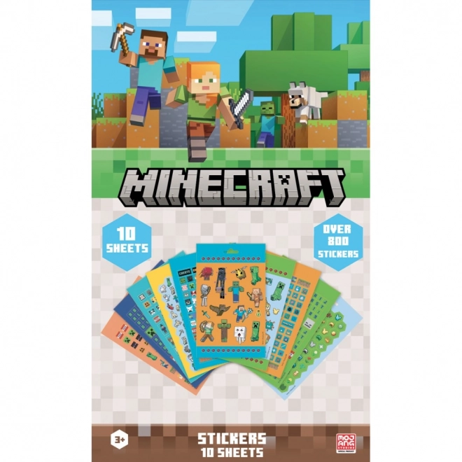 Minecraft komplet nalepk 800 kos