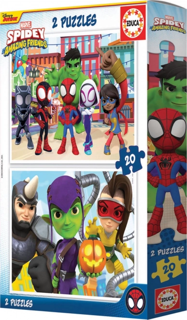 Educa Sestavljanka Spidey in njegovi čudoviti prijatelji 2x20 kosov