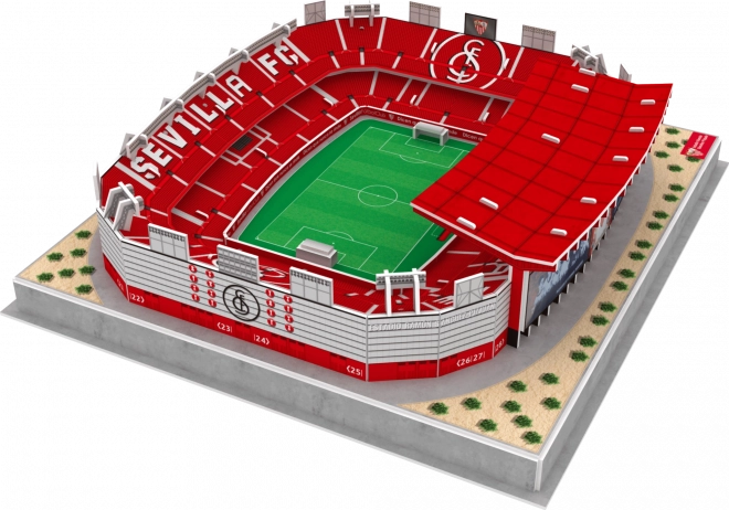 Svetleči 3D puzzle stadion Ramón Sánchez-Pizjuán - FC Sevilla