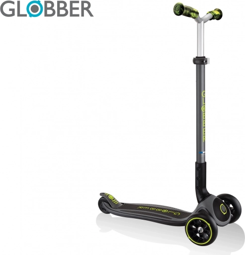 Otroški skiro s tremi kolesi GLOBBER Master Prime Black Lime Green