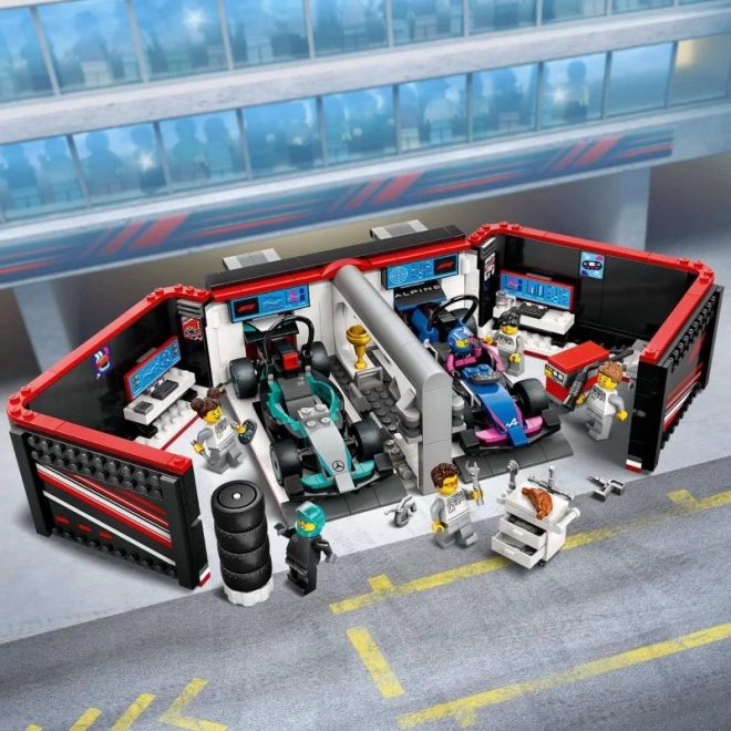 LEGO® City 60444 Garaža F1® in avtomobili Mercedes-AMG in Alpine