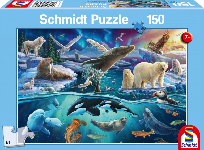 Puzzle Arktične živali 150 kosov