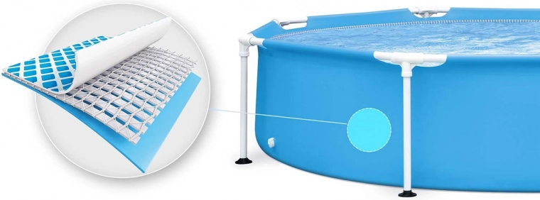 Trioslojni PVC material z ojačitvijo