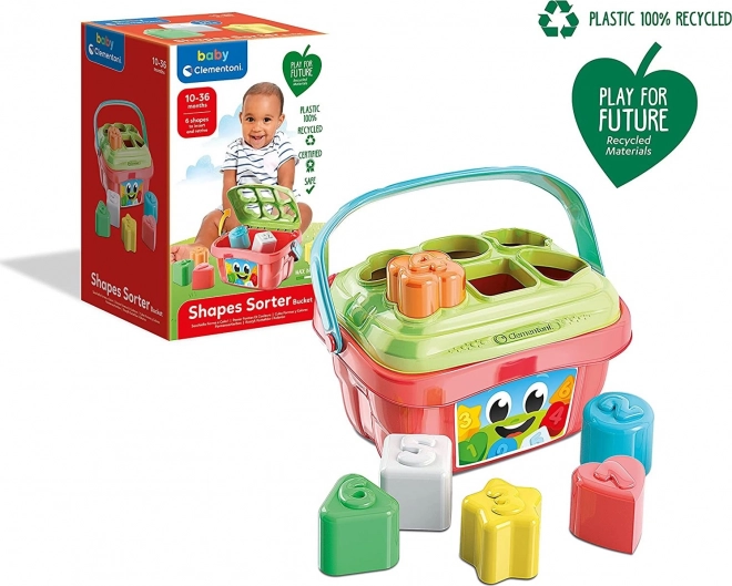 CLEMENTONI BABY Vedro za razvrščanje oblik (Igra za prihodnost)
