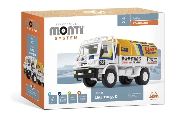 Gradbeni komplet Monti System MS 07 Dakar Liaz 1:48 v škatli 22x15x6cm