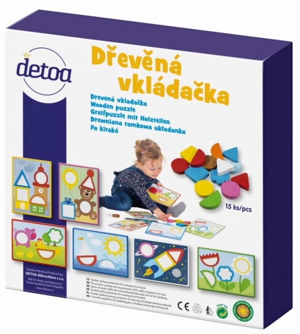 Lesena vstavljanka Detoa