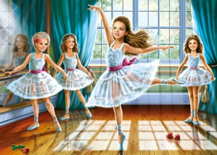 Sestavljanka 260 kosov LITTLE BALLERINAS