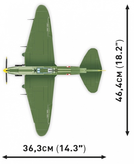 Zgodovinska zbirka WWI IL-2M3 Shturmovik 625 kock