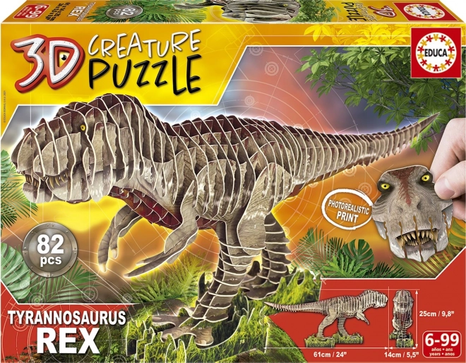 3D sestavljanka T‑Rex 82 kosov EDUCA