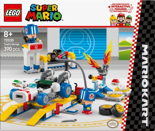 LEGO Super Mario: Mario Kart - Toad in njegova garaža