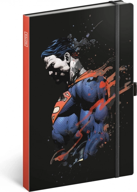 črtast zvezek s motivom superjunaka SUPERMAN A5, 13 × 21 cm