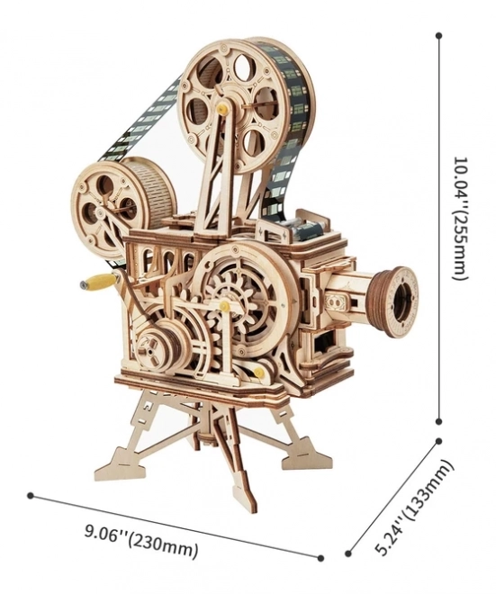 RoboTime 3D lesene mehanske uganke Filmski projektor