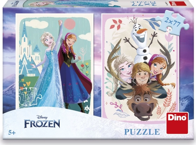 Uganka Ledeno kraljestvo: Anna in Elsa 2x77 kosov