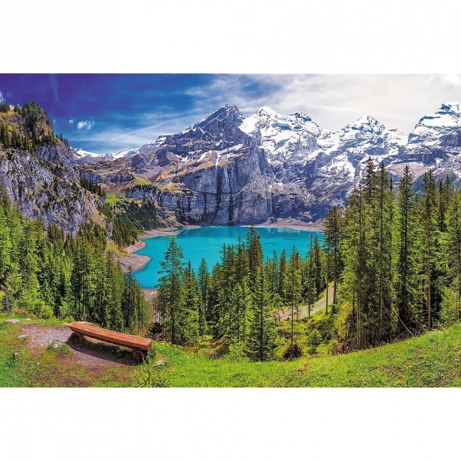 Sestavljanka Jezero Oeschinen Alpe 1500 kosov