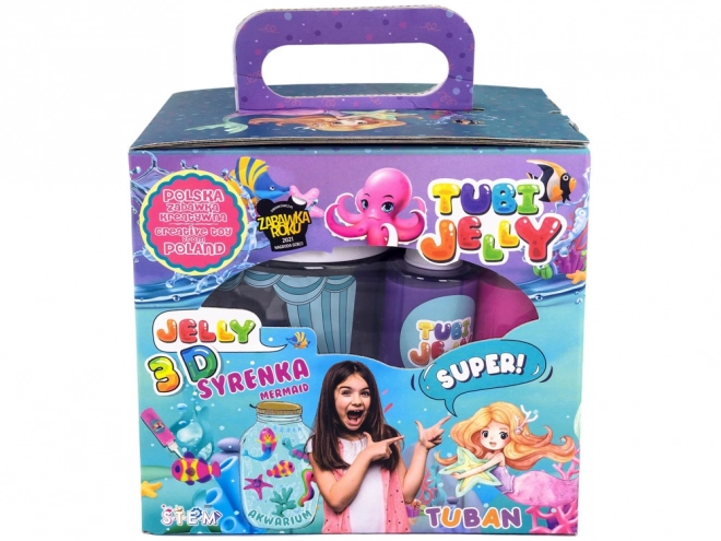 TUBAN TUBI JELLY komplet 6 barv z malim akvarijem – morska vila