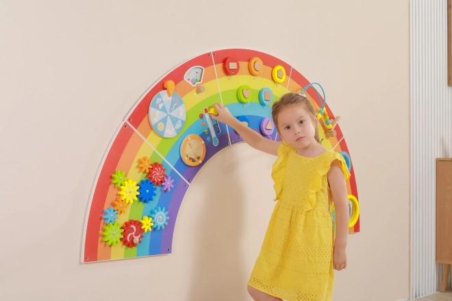 Lesen stenski montessori panel - mavrica