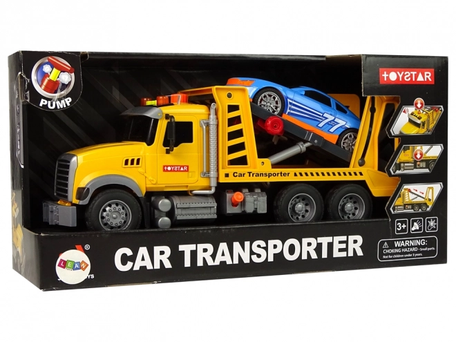 Transporter Tovornjak Pomoč Rampa Rumeni zvoki Luči