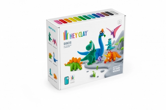 Komplet plastična masa Hey Clay Dinozavri