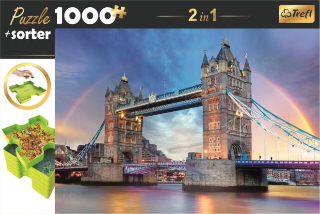 Trefl sestavljanka Tower Bridge London 1000 kosov s sorterjem