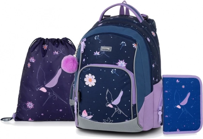 OXYBAG Šolski set 3ks OXY GO Rožice